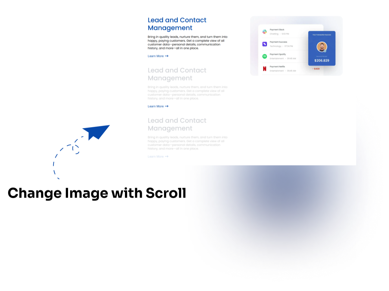 Sticky Content Scroll with Changing Images