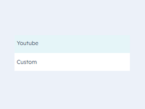 Video Type Option