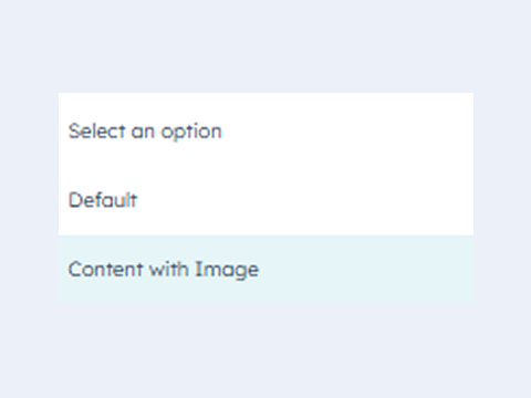 Choose from multiple layout styles