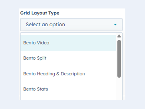 Layout options