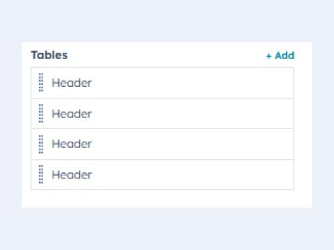 Add Multiple Tables Cells