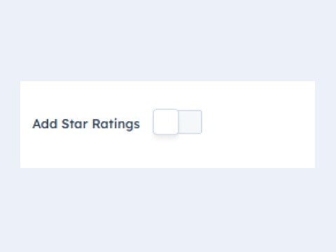 Add Star Ratings