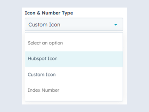 Icons & Index Numbers Options