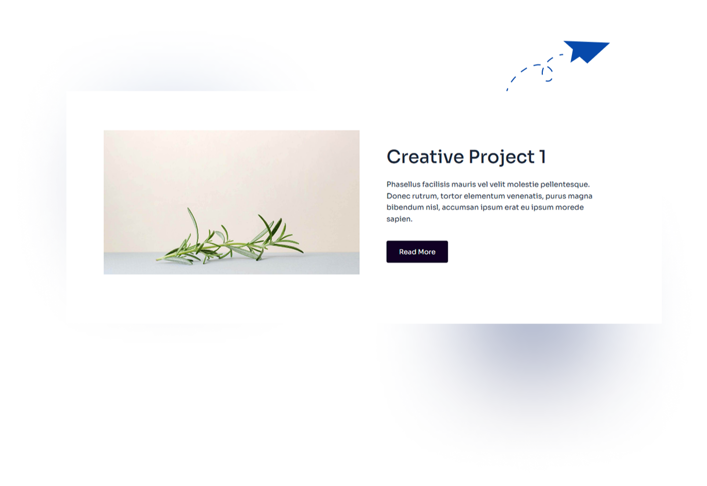 Display images and text without a slider.