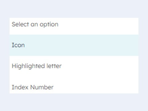 Option to Highlight Word, Icon & Index