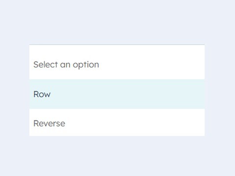 Layout Direction Options