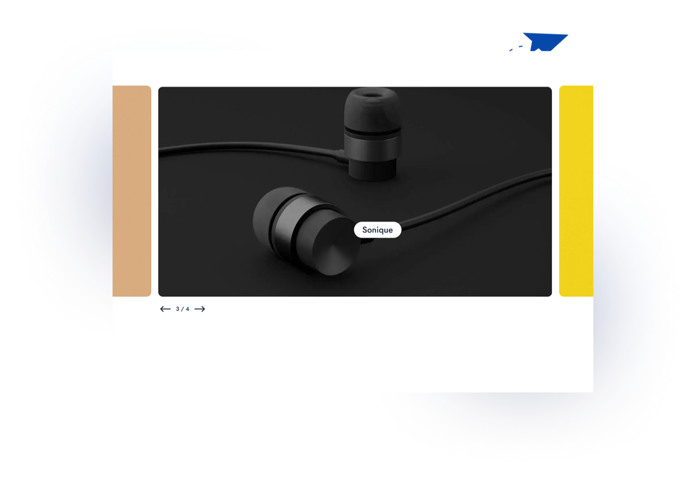 Showcases subtle images with support for unlimited sliding.