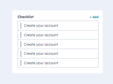 Support for Unlimited Checklists