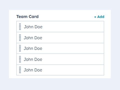 Easily Add or Edit Multiple Team Card