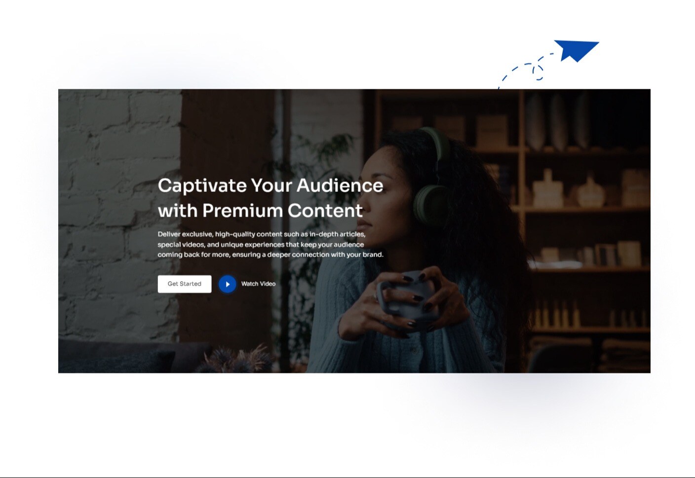 Use a popup play button with background video