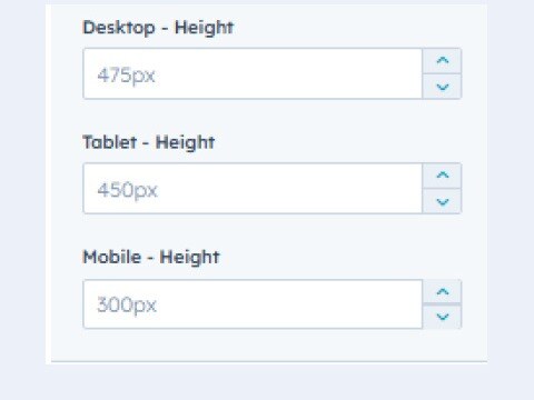 Customizable Background Height