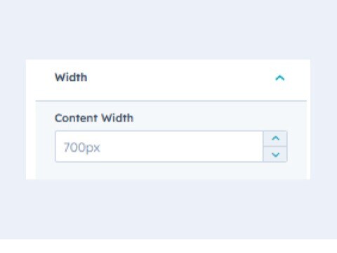 Adjustable Content Width